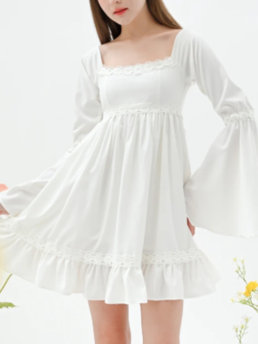 NWT Whimsical Lace White Babydoll Juliet Dress